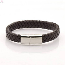 Wholesale Leather Making Magnet Clasp Bracelet For Men